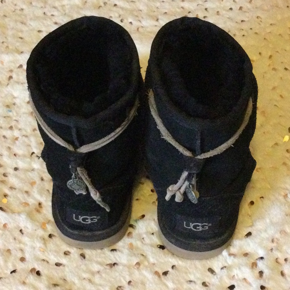 Ugg size 13 girls boho black boots